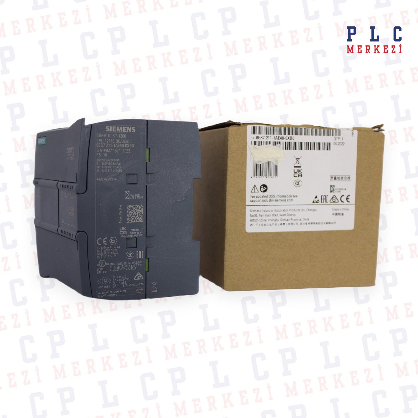 6ES7211-1AE40-0XB0 CPU 1211C, COMPACT CPU, DC/DC/D