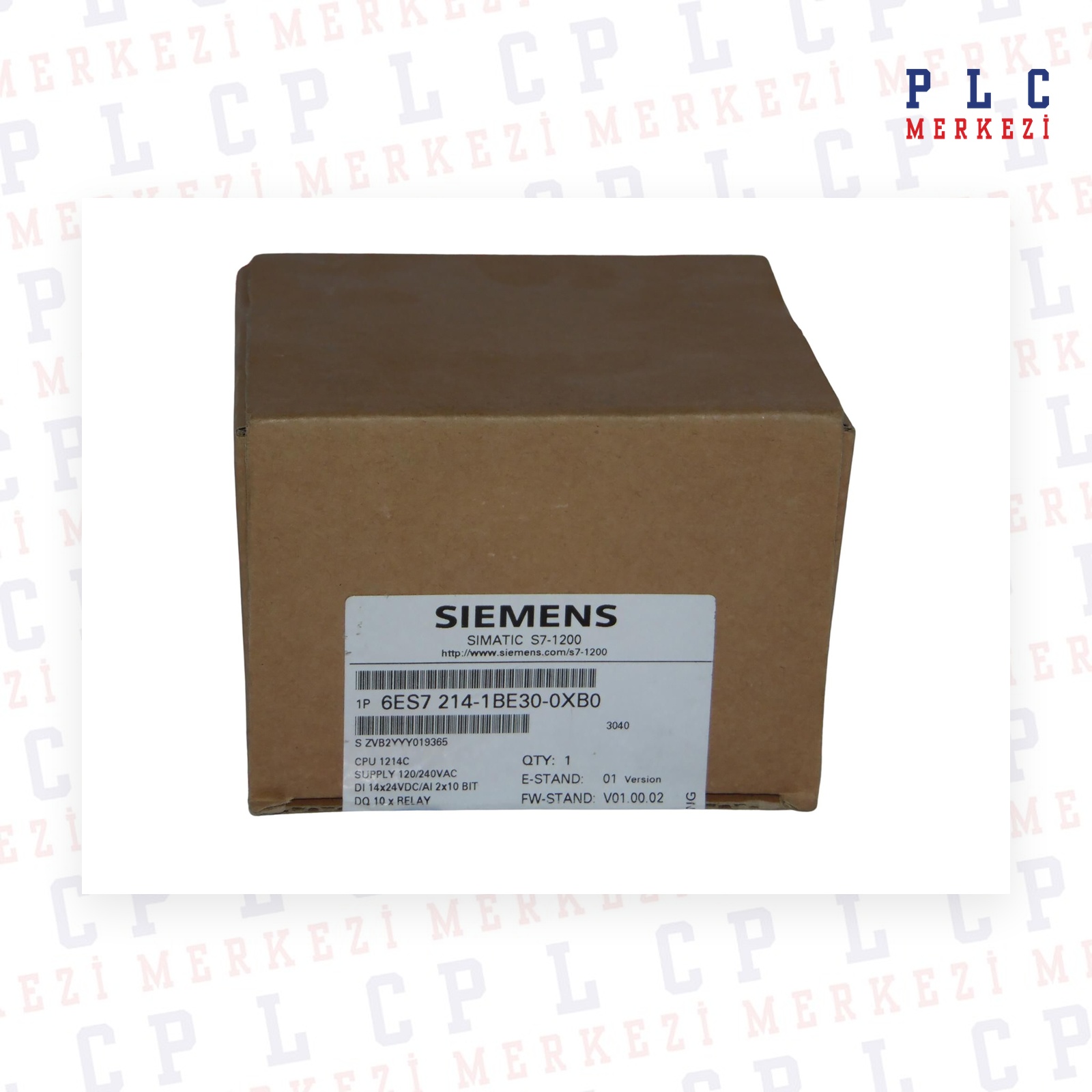 6ES7214-1BE30-0XB0 CPU 1214C, AC/DC/RELAY, 14DI/10