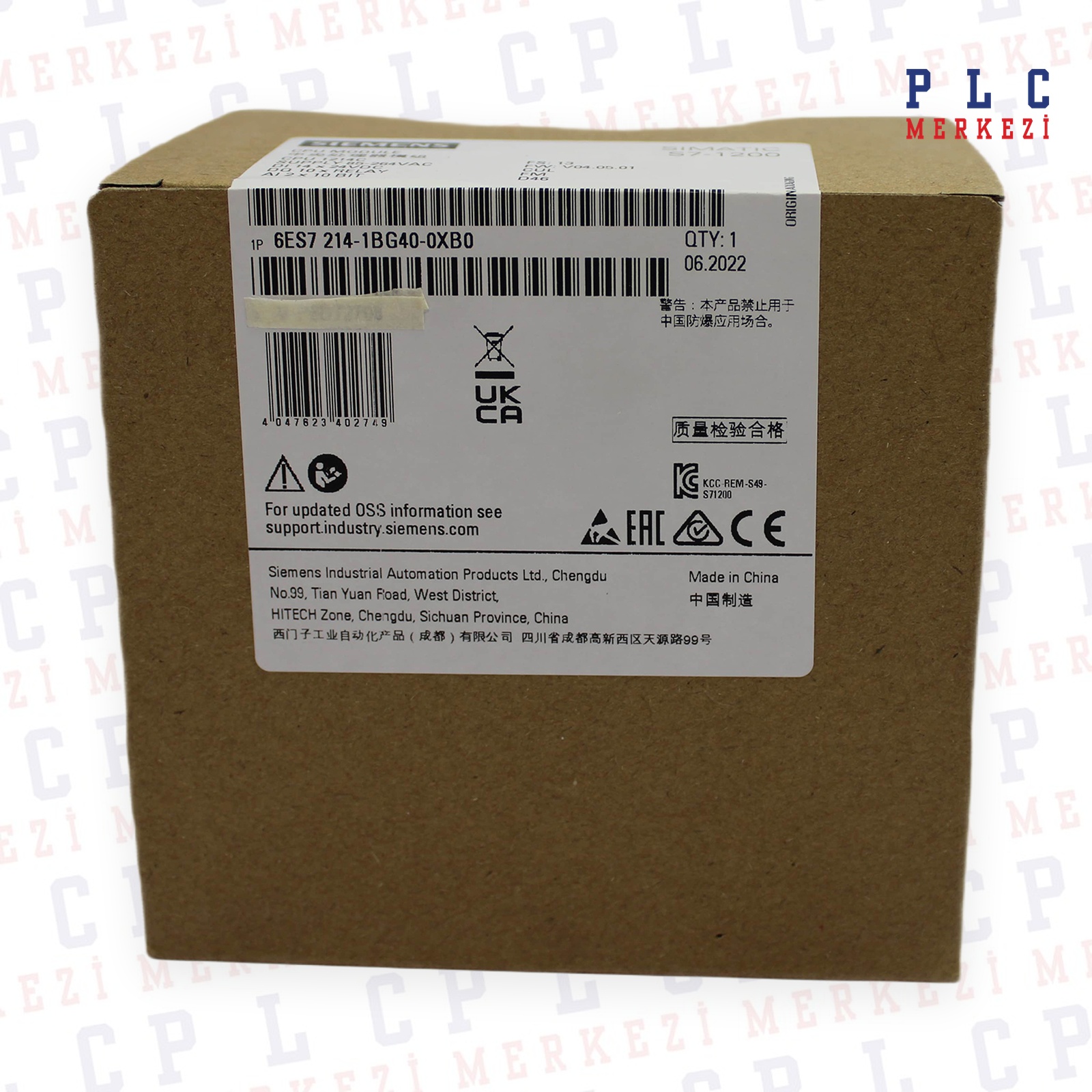 6ES7214-1BG40-0XB0 CPU 1214C, COMPACT CPU, AC  PLC